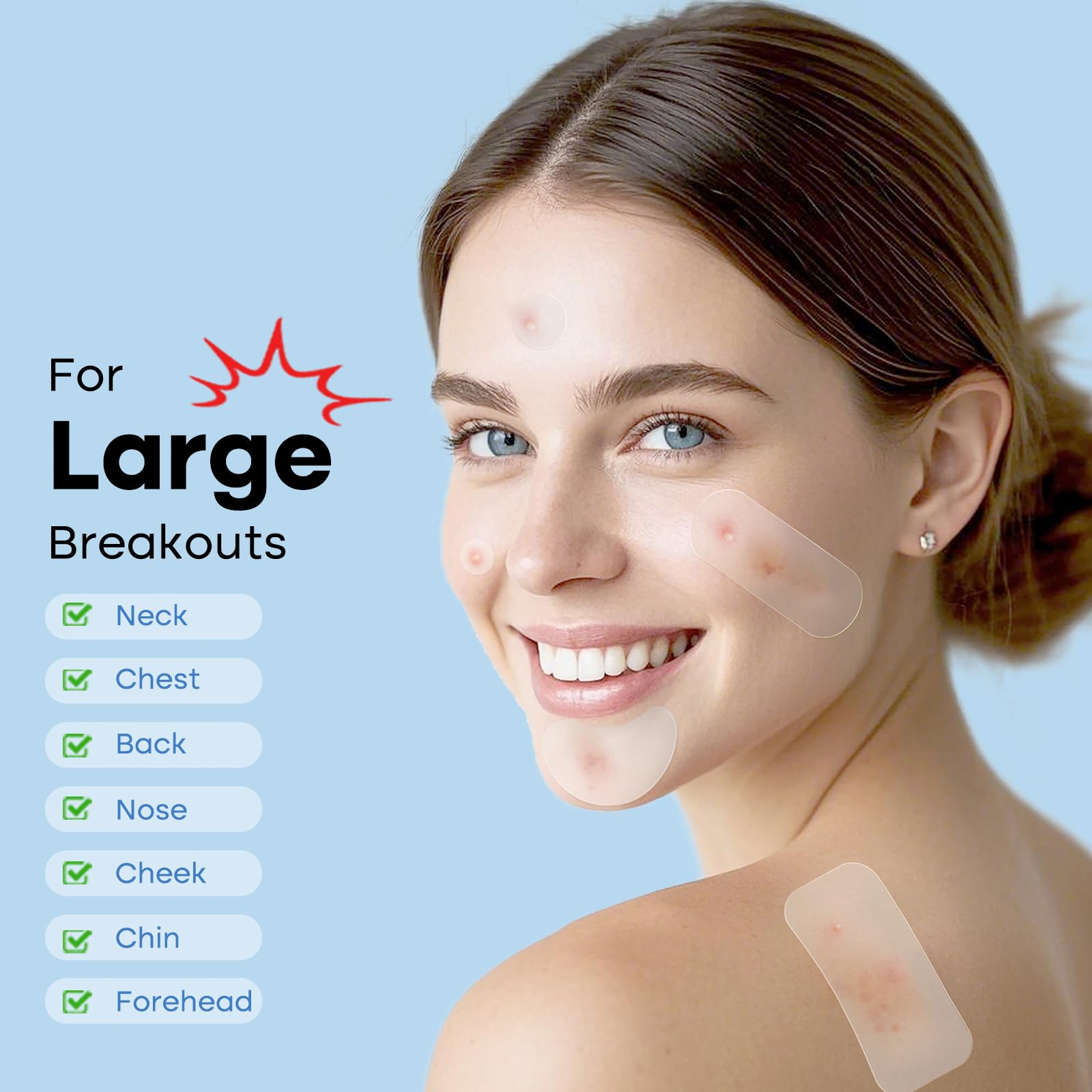 Breiboz patches for neck protect skin and manage blemishes.