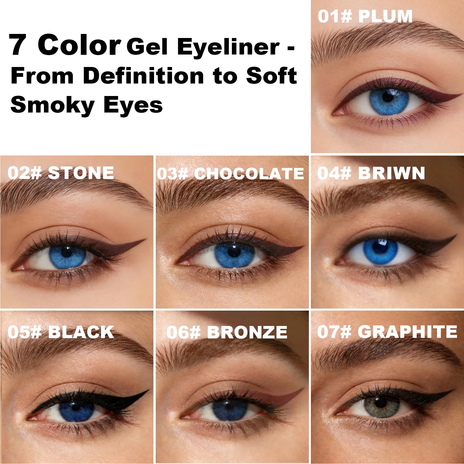 Brenqe Creamy gel texture shown on lash line for effortless glide
