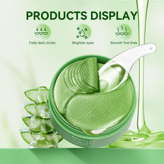 BREYLEE Aloe Vera Eye Masks non-slip grid design prevents slippage.