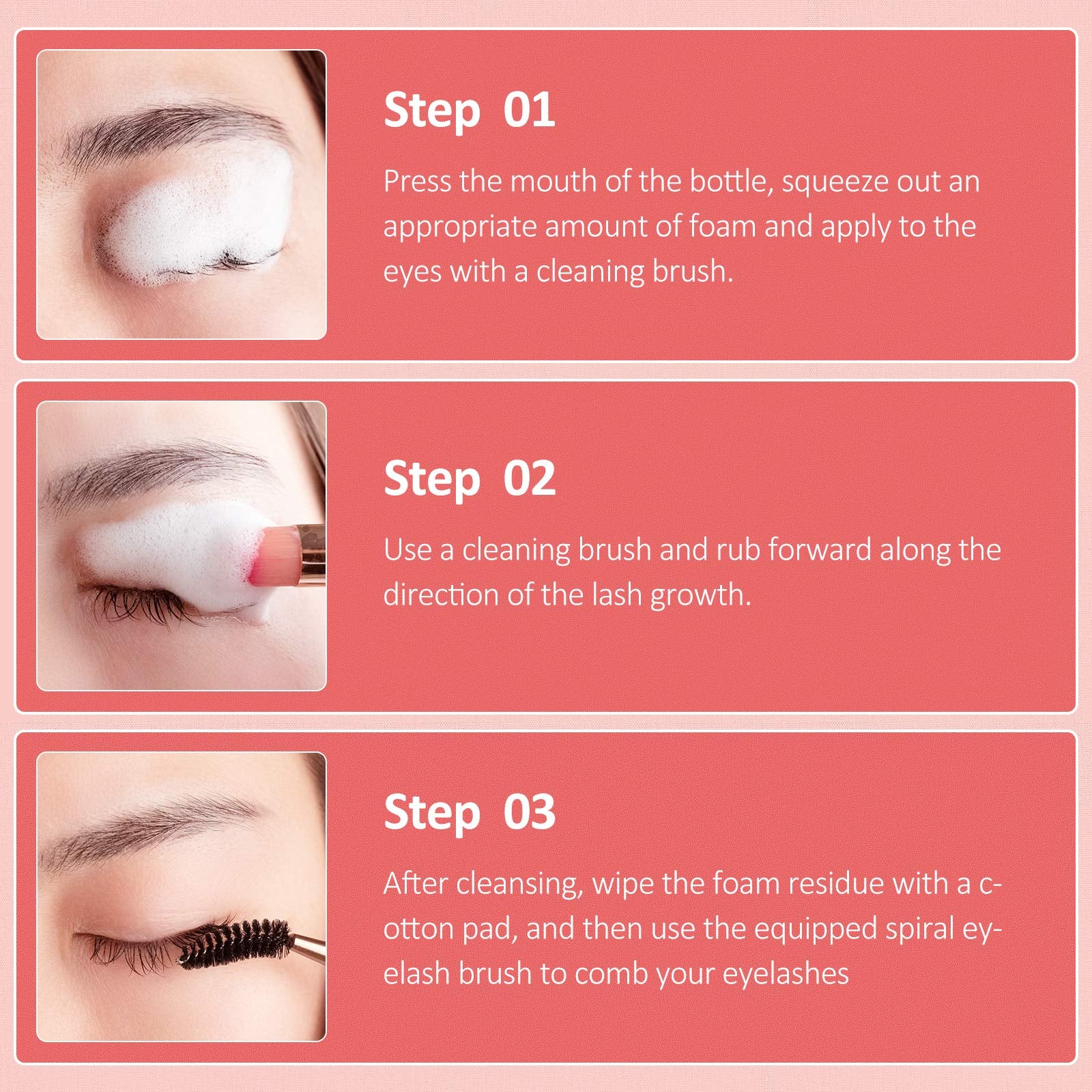 BREYLEE eyelash cleanser in a home routine for simple daily care.