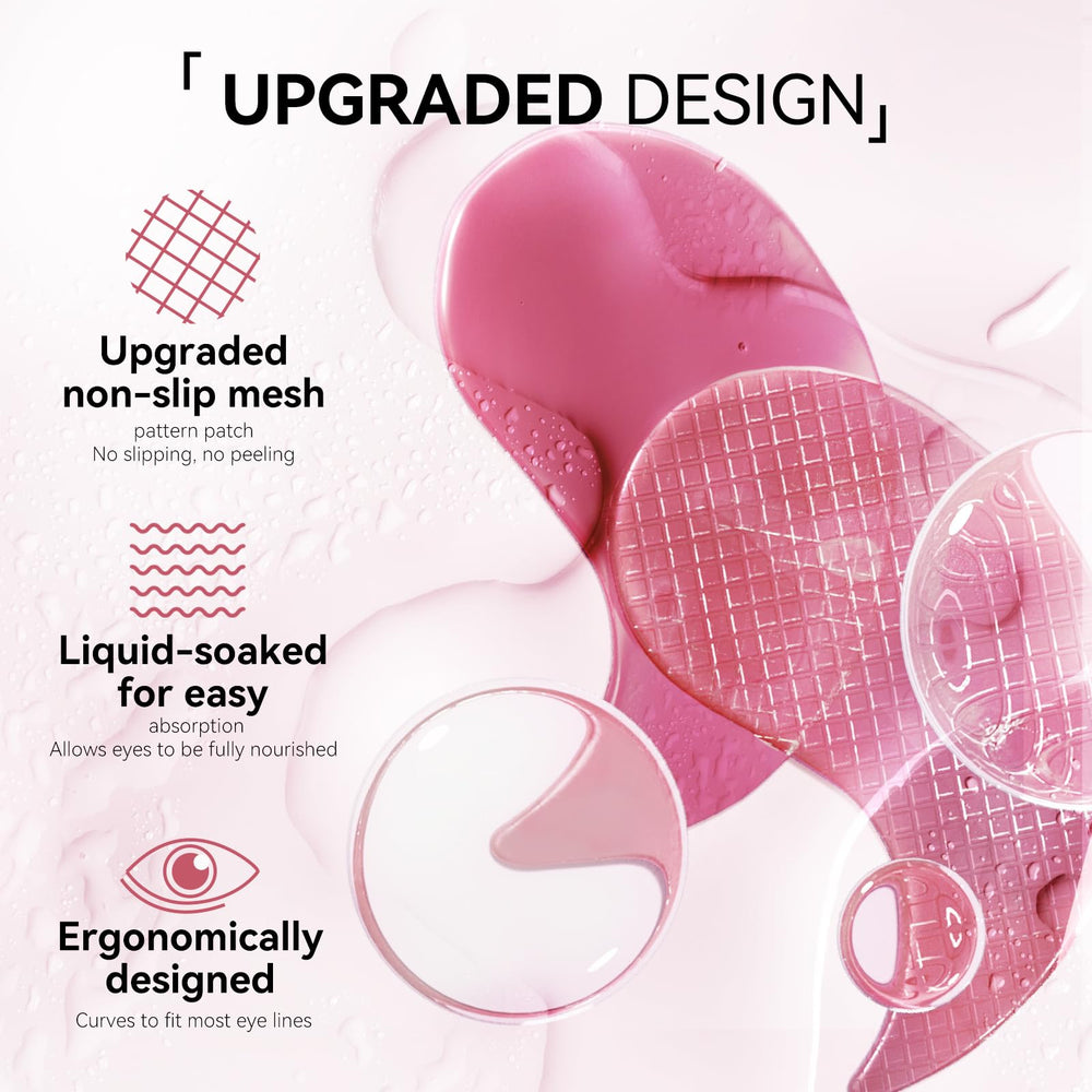 Breylee Flamingo Pink Eye Mask close-up reduces puffiness