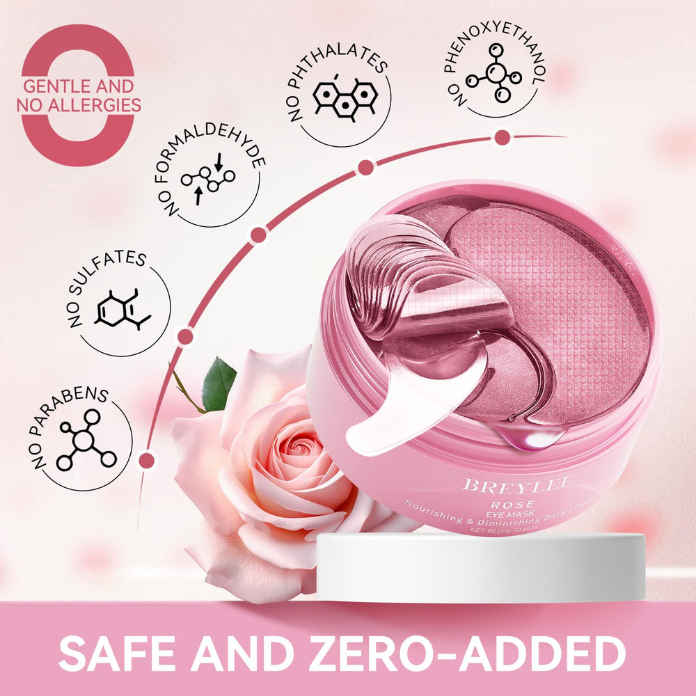 Breylee Flamingo Pink Eye Mask refreshing tired eyes after work
