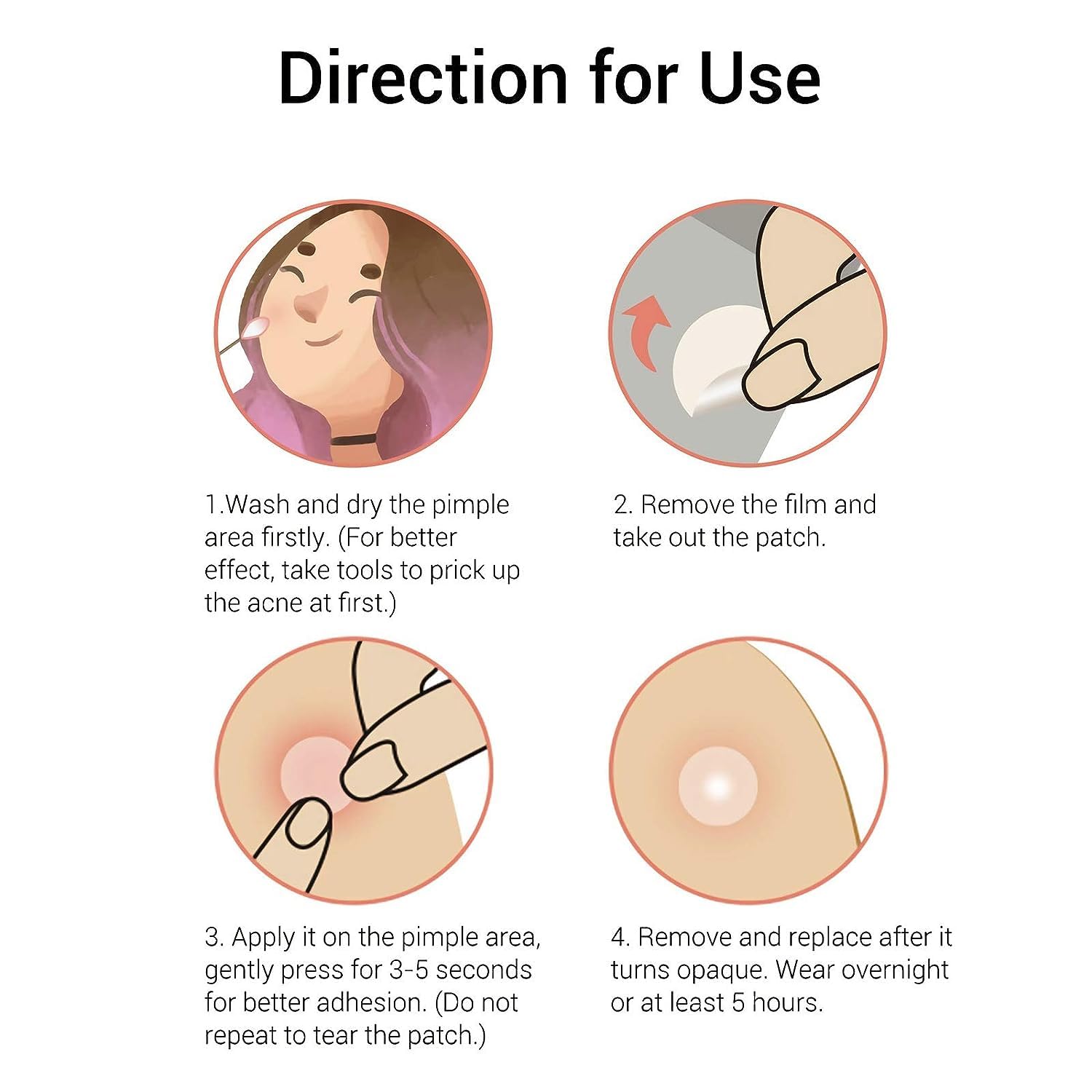 BREYLEE tea tree pimple patches applied on skin to cover a breakout.