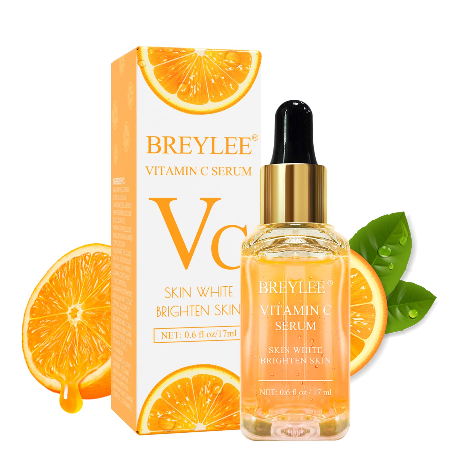 BREYLEE Vitamin C Serum bottle pour highlights brightening potential