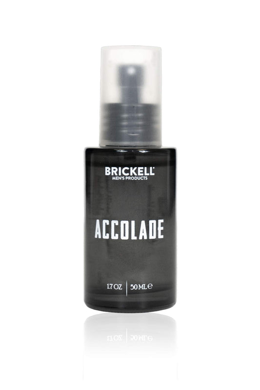Brickell Men's Accolade bottle front for a refined daily fragrance