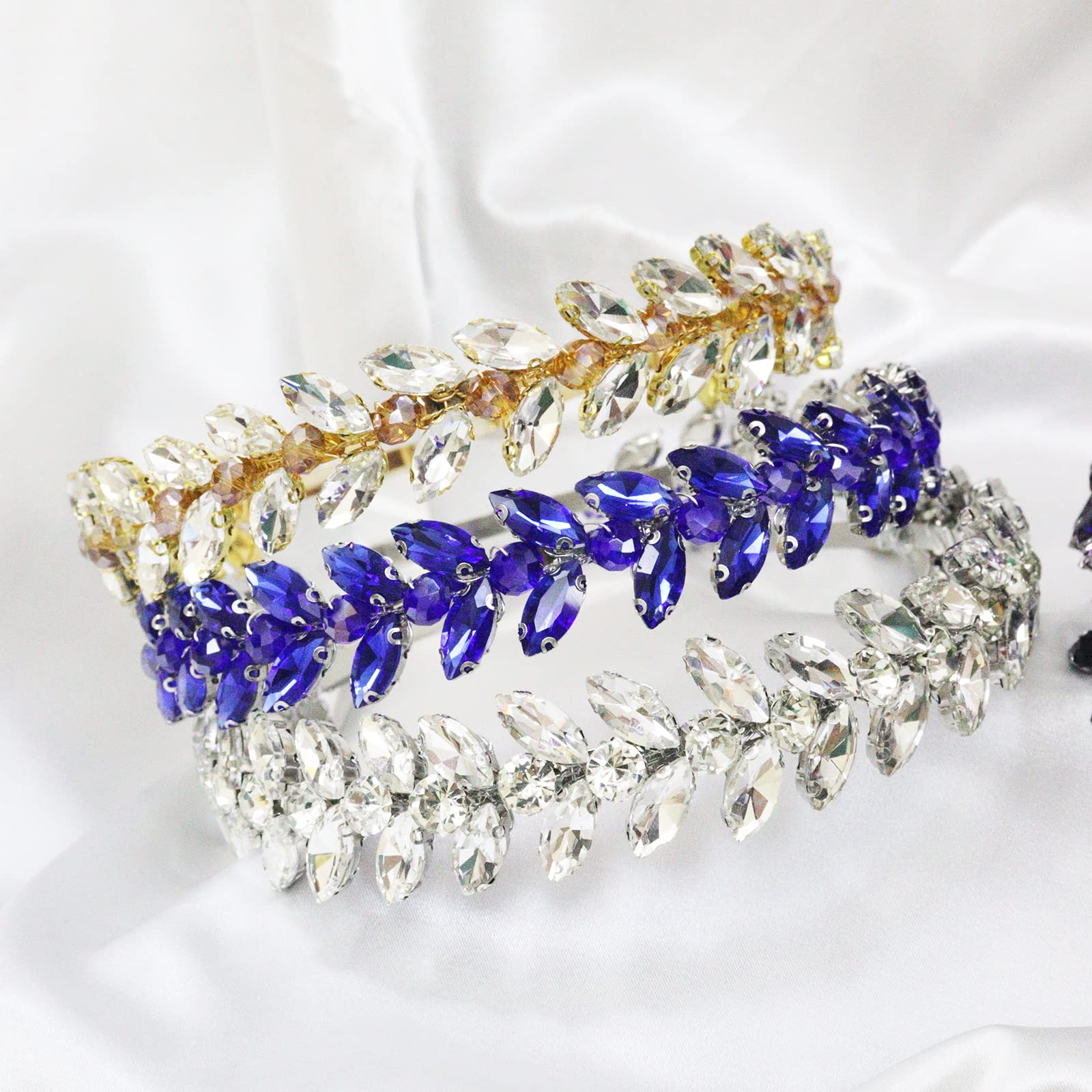 Brihasory green rhinestone details catch light beautifully.
