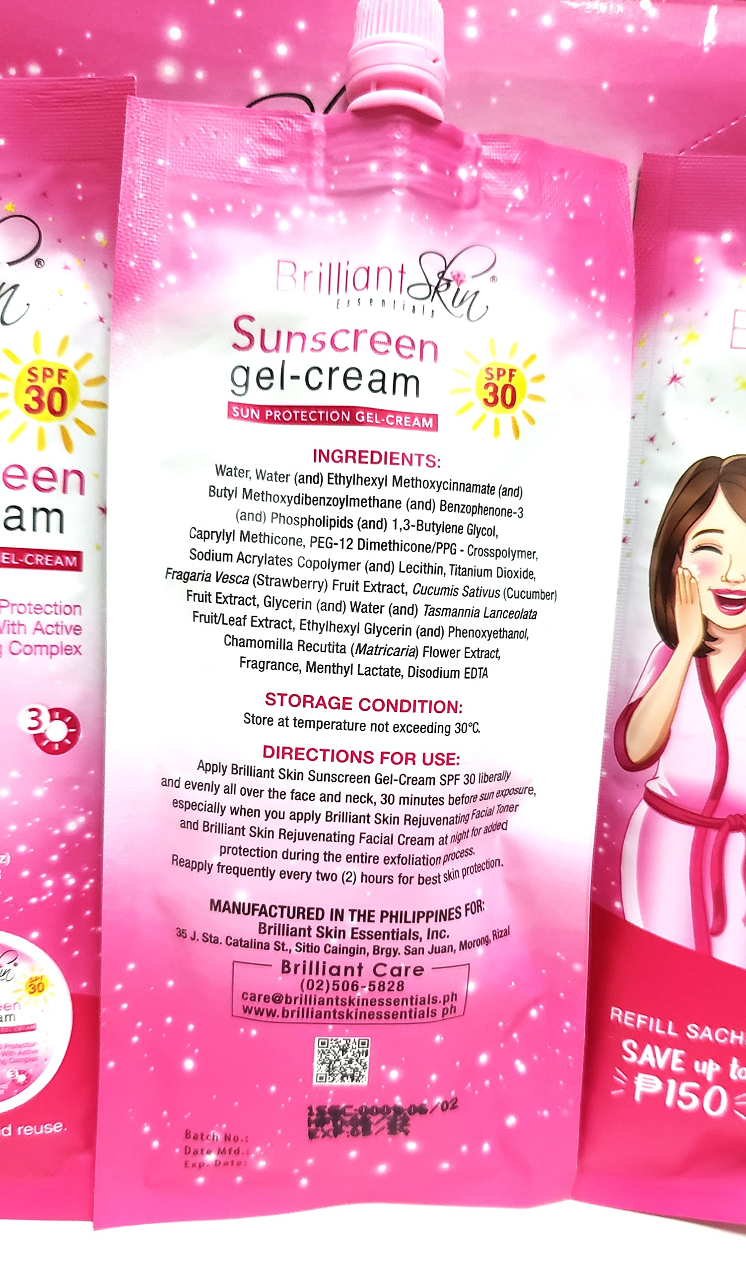 Brilliant Skin Essentials gel-cream applied during morning skincare routine.