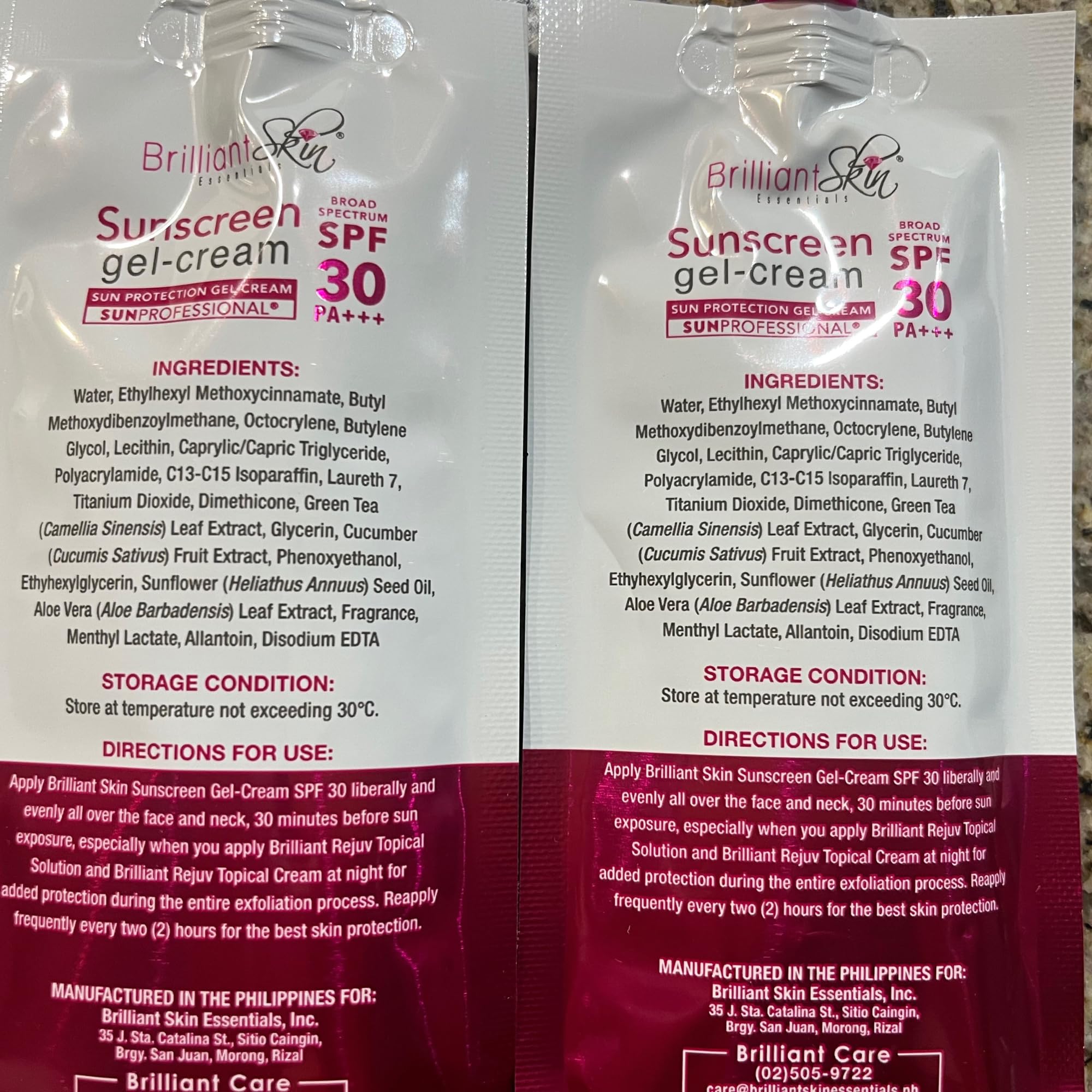 The product's compact design keeps Brilliant Sunscreen Gel-Cream within reach in car cup holder.