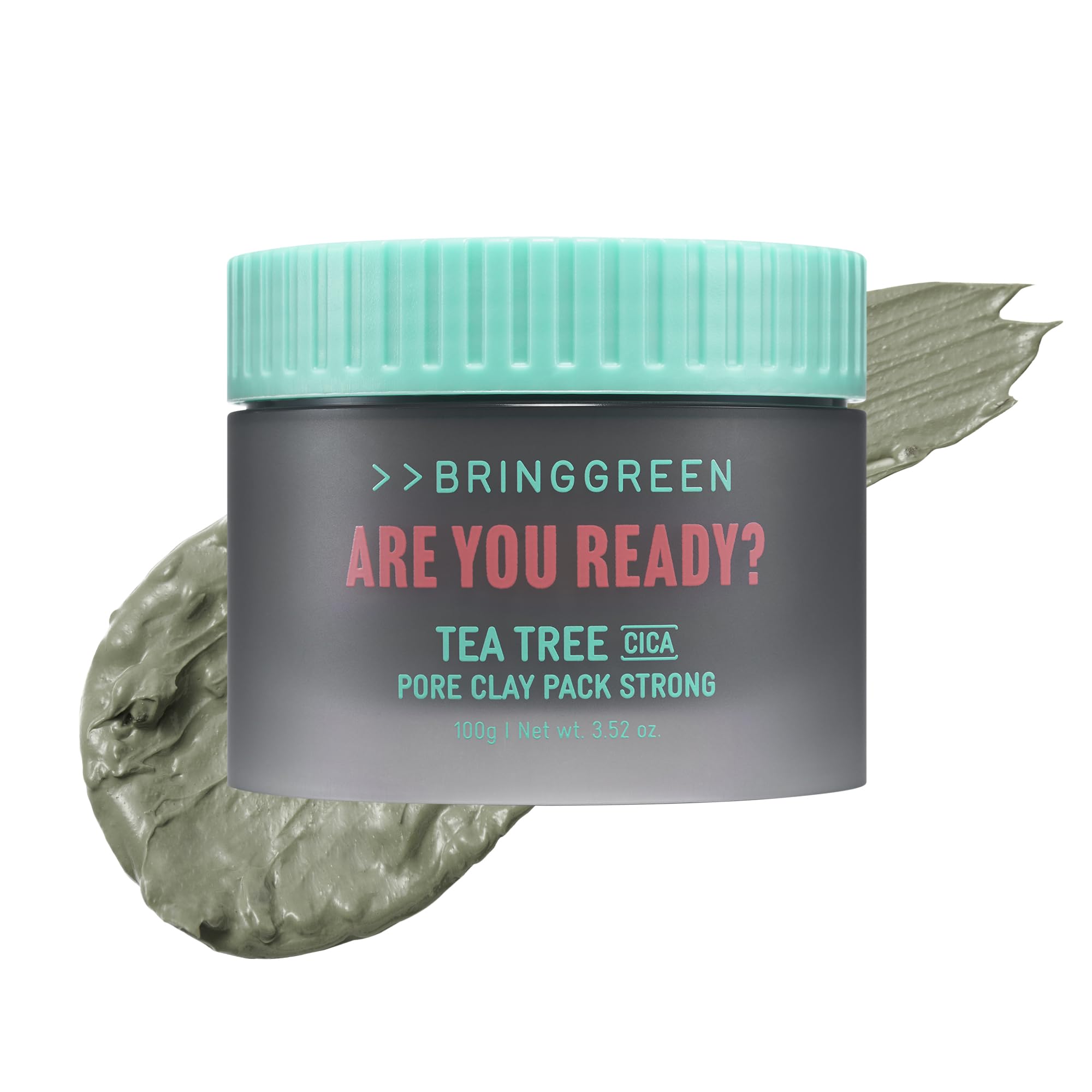 BRING GREEN Netflix Squid Game edition tea tree cica pore clay pack jar for deep cleansing.