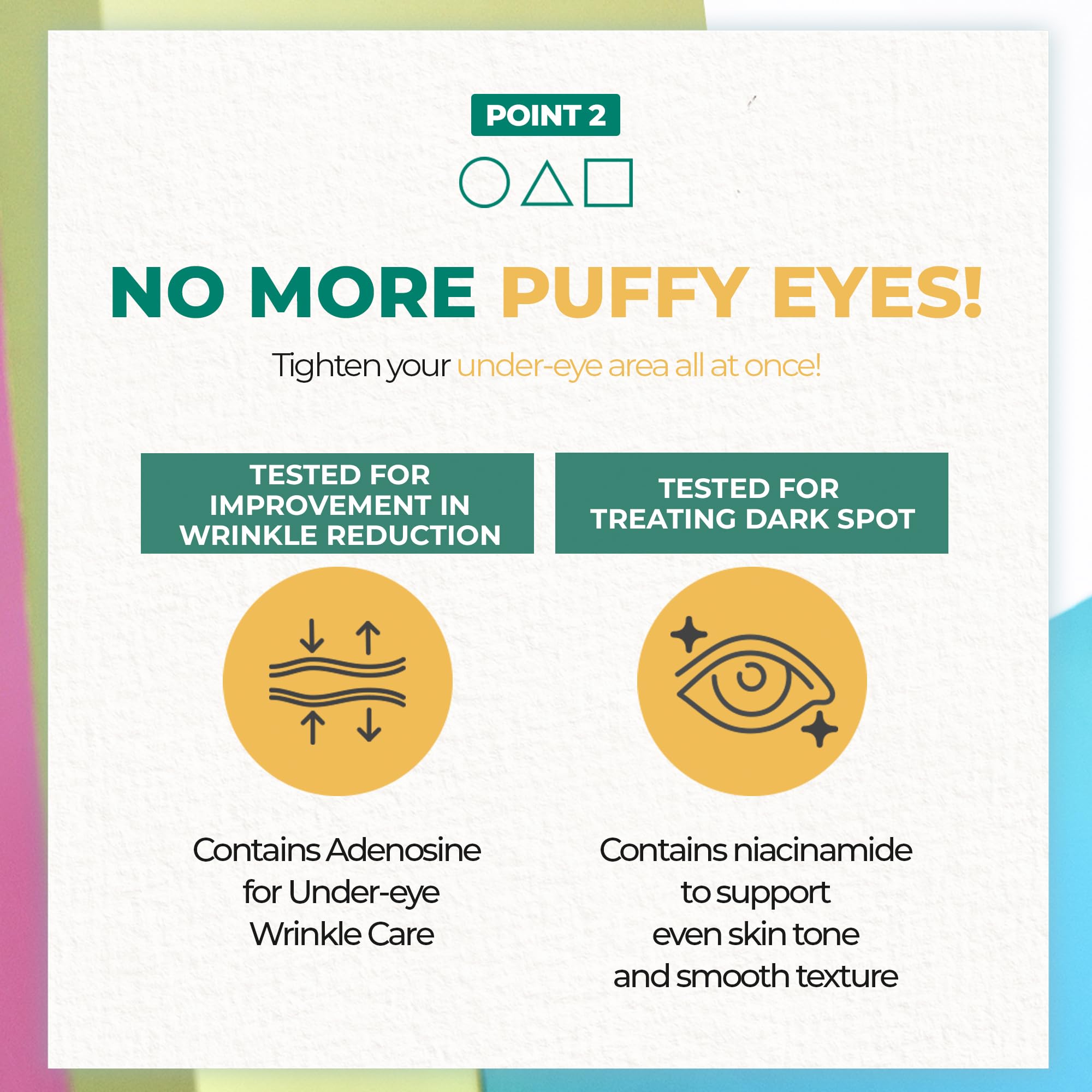 BRING GREEN targeted care for dark circles and dullness.