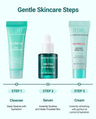 Bring Green tea tree cica moisturizer tube with smooth hydration texture