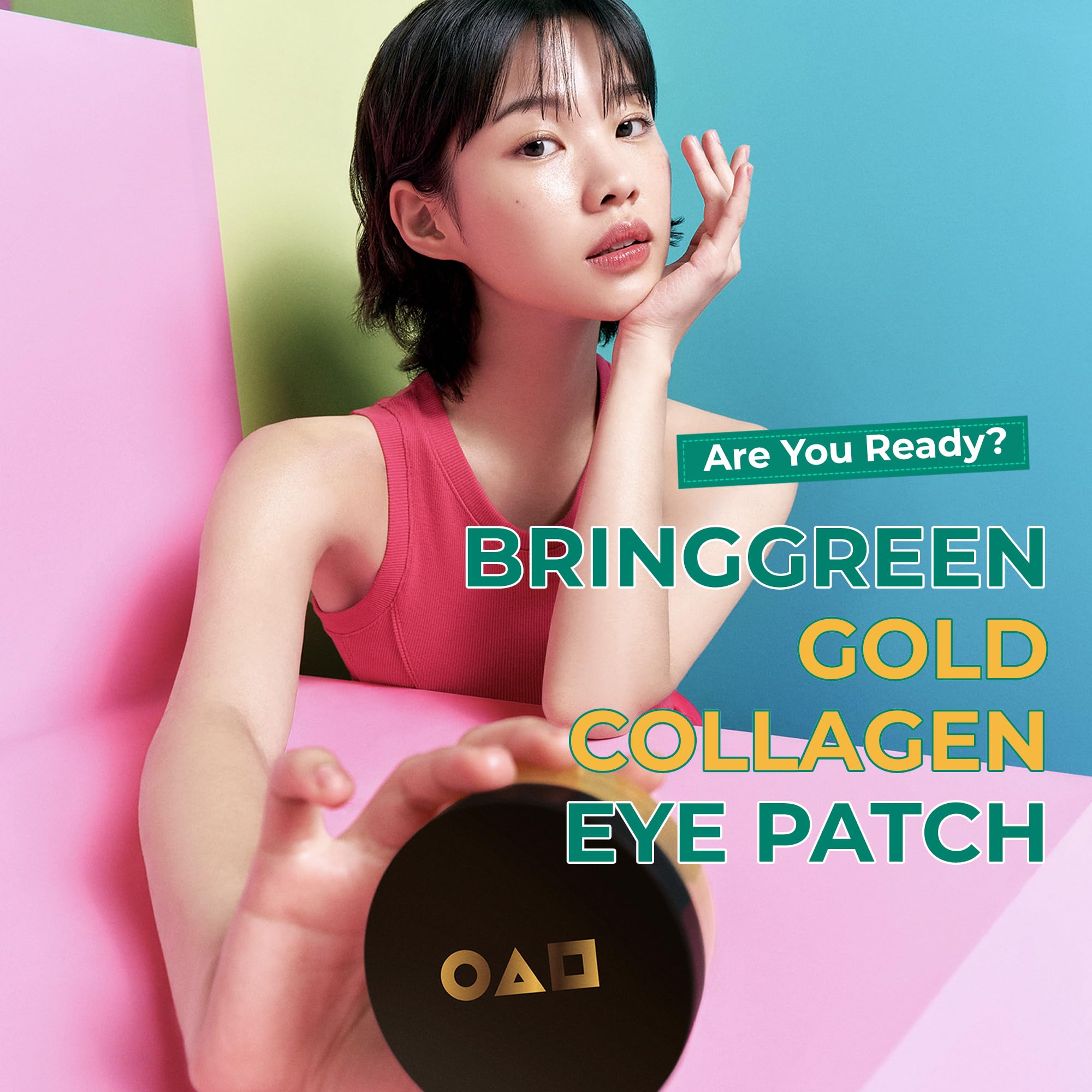 BRING GREEN hydrogel patches in close-up show secure adhesion for effective contact.