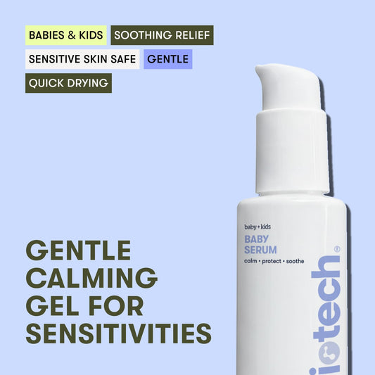 BRIOTECH Hypochlorous Acid gel being applied for kid-friendly skin care