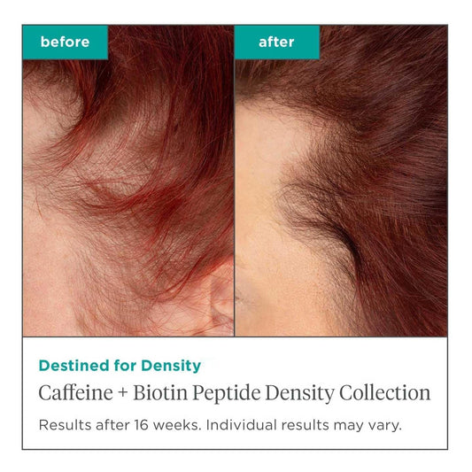 Close-up of Briogeo Destined For Density shampoo lather for scalp cleansing