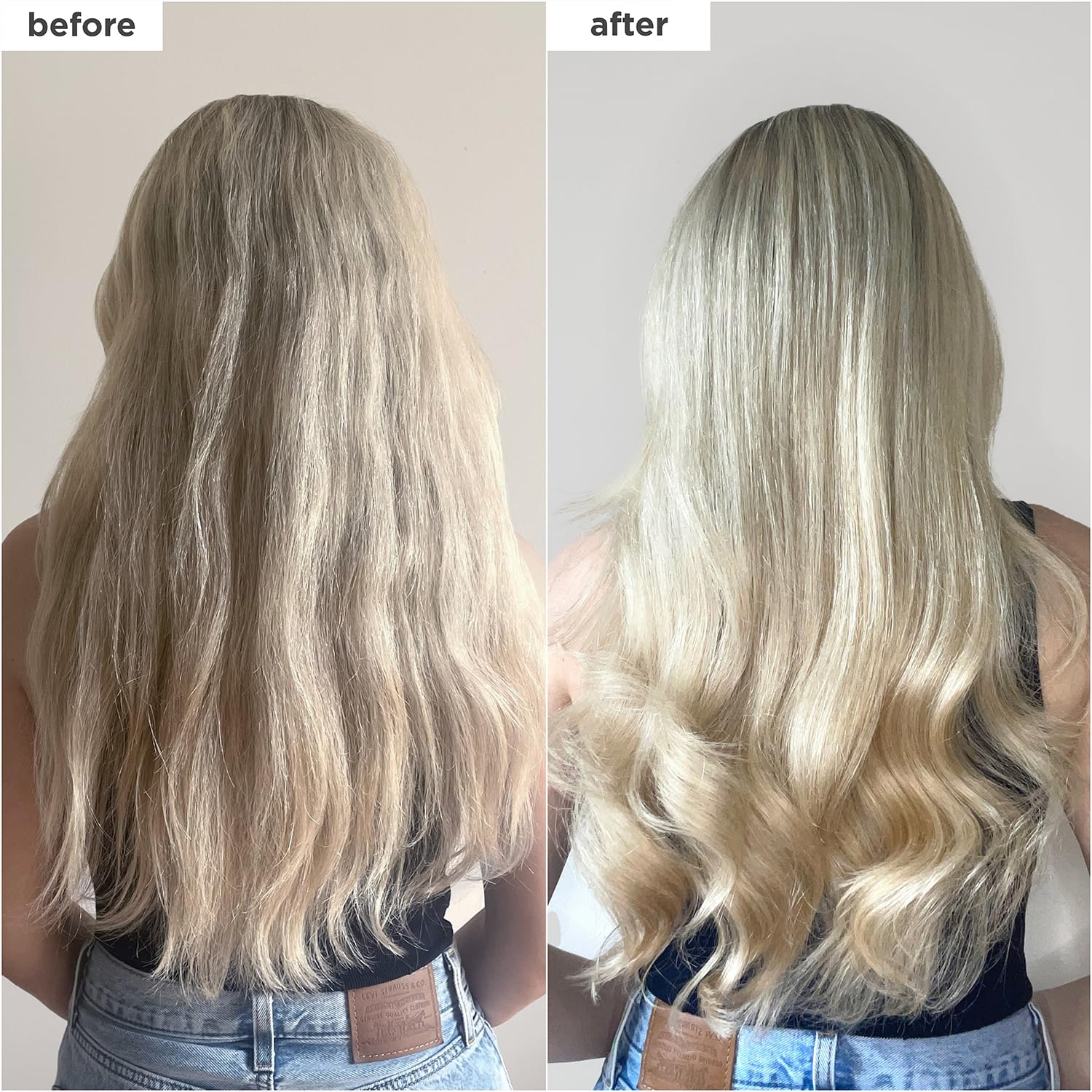 Scoop showing weekly application for dry, damaged hair with Briogeo mask