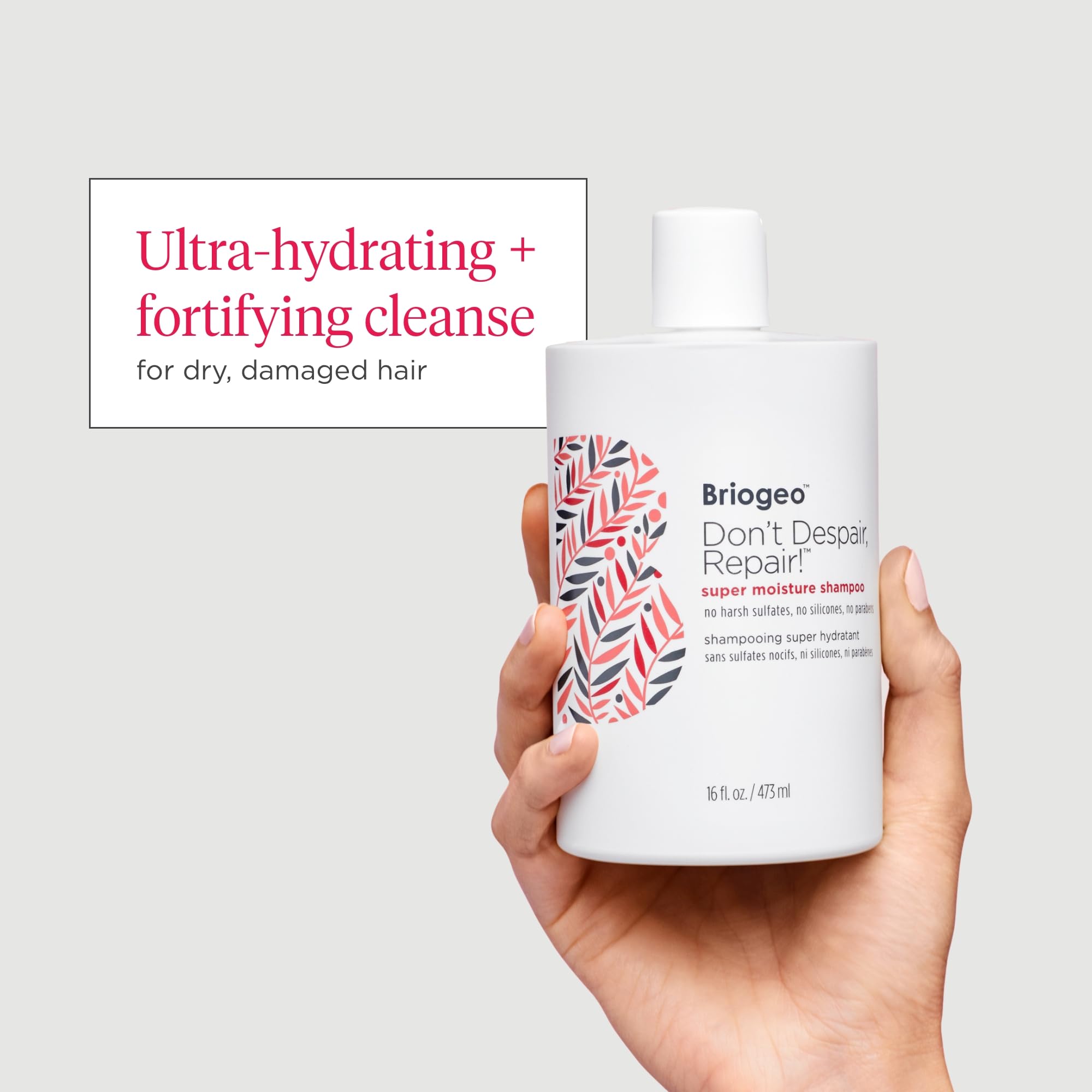 Briogeo Don't Despair, Repair! algae extract detail signaling antioxidant protection.