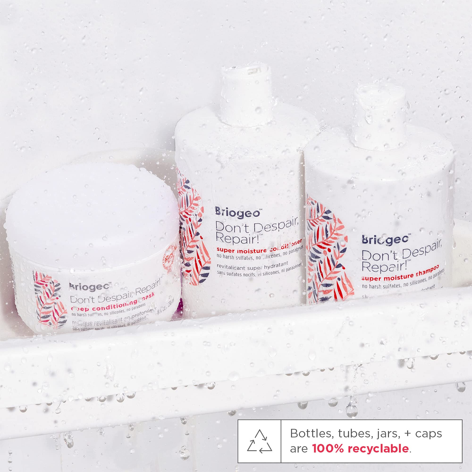 Briogeo Don't Despair, Repair! daily-use routine image implying gentle care.