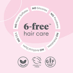 Briogeo Farewell Frizz rosehip oil benefits shown as moisturized, frizz-controlled hair.