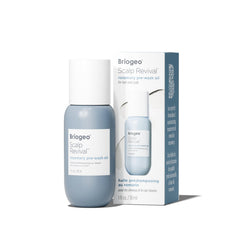 Briogeo Scalp Revival Rosemary Pre-Wash Oil bottle front for scalp hydration.
