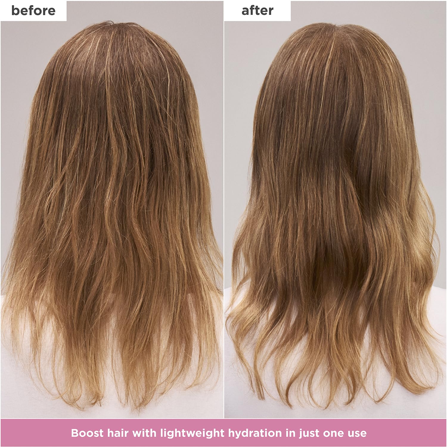 Texture close-up showing creamy, light feel ideal for fine hair