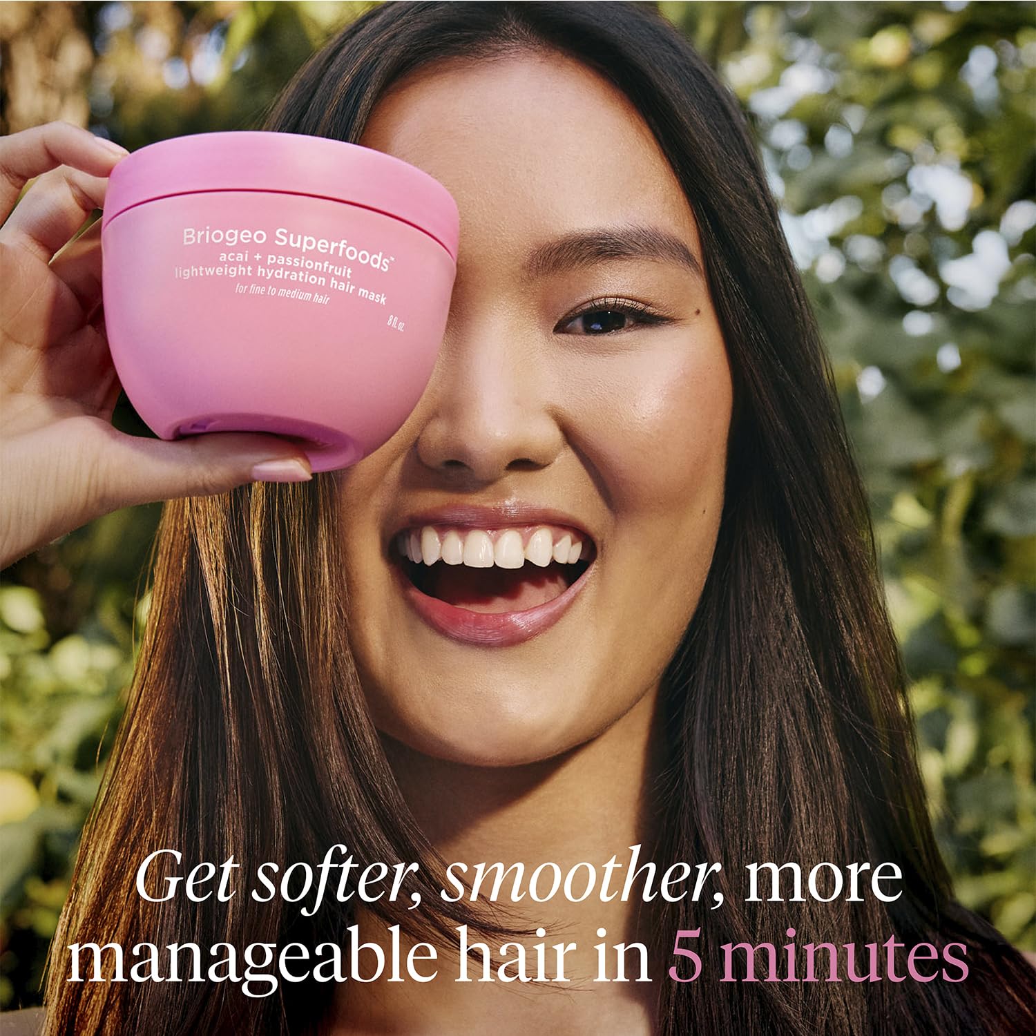 5-minute rinse and reveal of softer, shinier locks