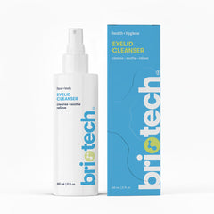 BRIOTECH Eyelid Cleanser bottle spray for gentle daily lid and lash cleansing.
