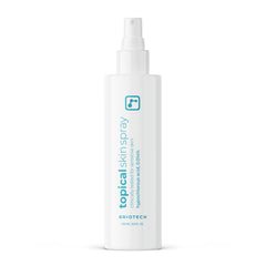 BRIOTECH Topical Skin Spray shown for full-face and body use, potential soothing effect on skin