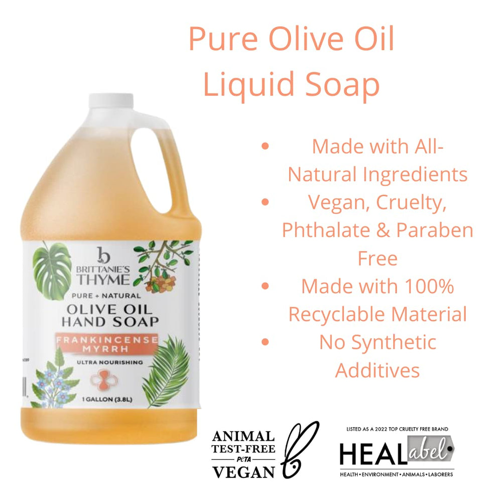 Brittanie's Thyme Castile Frankincense facial and body wash application
