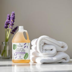 Face and body wash use with Brittanie's Thyme lavender castile.