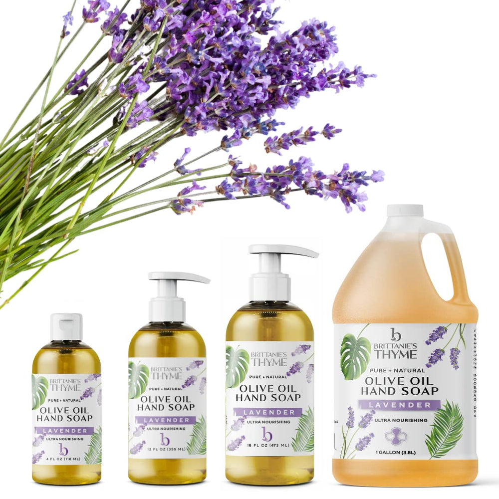 Hands lathering Brittanie's Thyme soap for versatile cleansing.