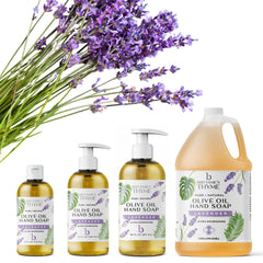 Hands lathering Brittanie's Thyme soap for versatile cleansing.