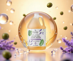 Lavender oil essence drops from Brittanie's Thyme for calming aroma.