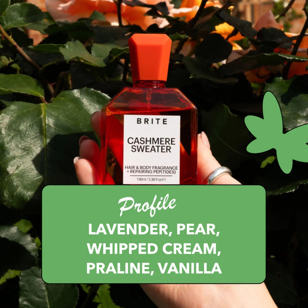 Brite notes of lavender and pear create a soothing aroma.