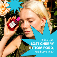 Brite Hair & Body Fragrance spray in hand demonstrates convenient use.