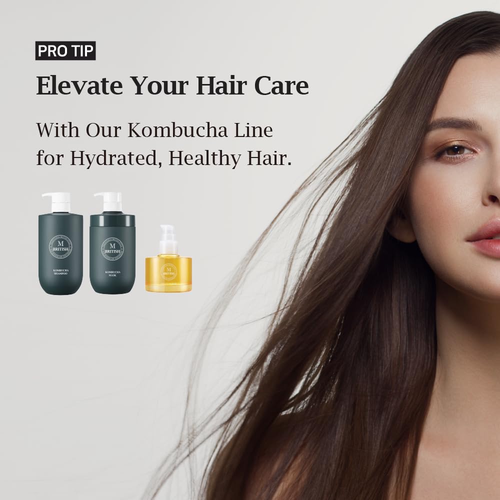 British M Annatto Hair Oil natural fragrance complements lightweight nourishment.