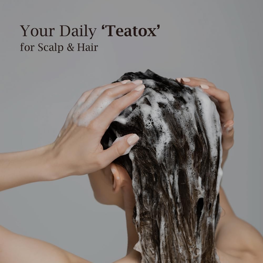 BRITISH M Kombucha Shampoo rich lather enhances natural shine while cleansing.