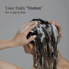 BRITISH M Kombucha Shampoo rich lather enhances natural shine while cleansing.