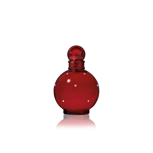 Britney Spears Hidden Fantasy bottle front with iconic red packaging and long-lasting scent vibe.