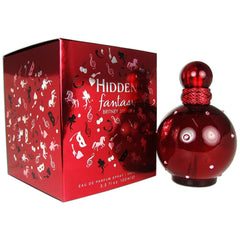 Britney Spears Hidden Fantasy bottle shows elegant design and long lasting scent potential.