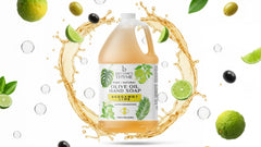 Brittanie's Bergamot Lime liquid soap foaming pump demonstrates convenient, all-in-one cleaning.