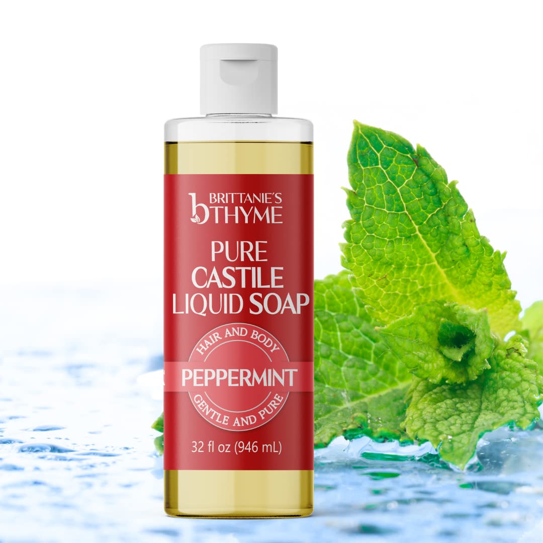 Brittanie's Thyme organic olive oil and coconut oil nourish skin during cleansing