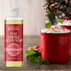 Brittanie's Thyme peppermint scent offers a clean, refreshing aroma while washing