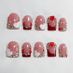 BRKYKGK 3D flower rhinestones add sparkle.