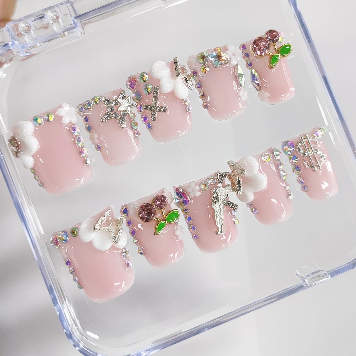 BRKYKGK durable acrylic nails for daily use and special occasions.