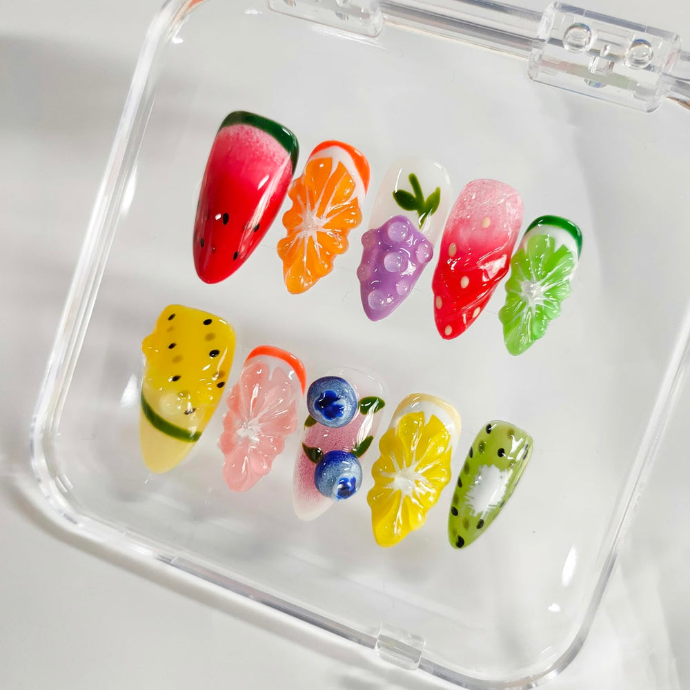 BRKYKGK colorful nail art for versatile day-to-night looks