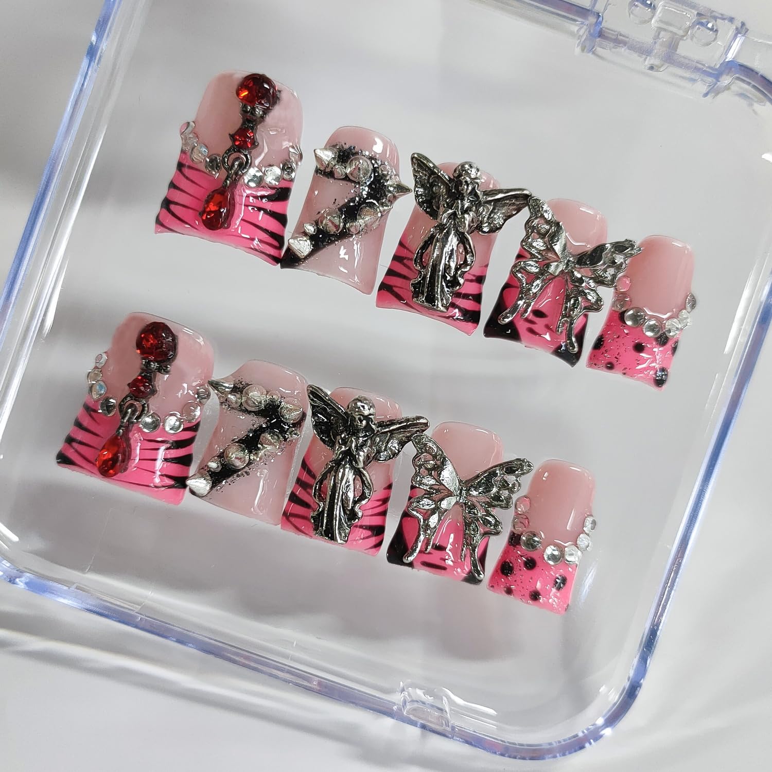 BRKYKGK durable ABS press-on nails built for daily wear.