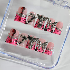BRKYKGK durable ABS press-on nails built for daily wear.