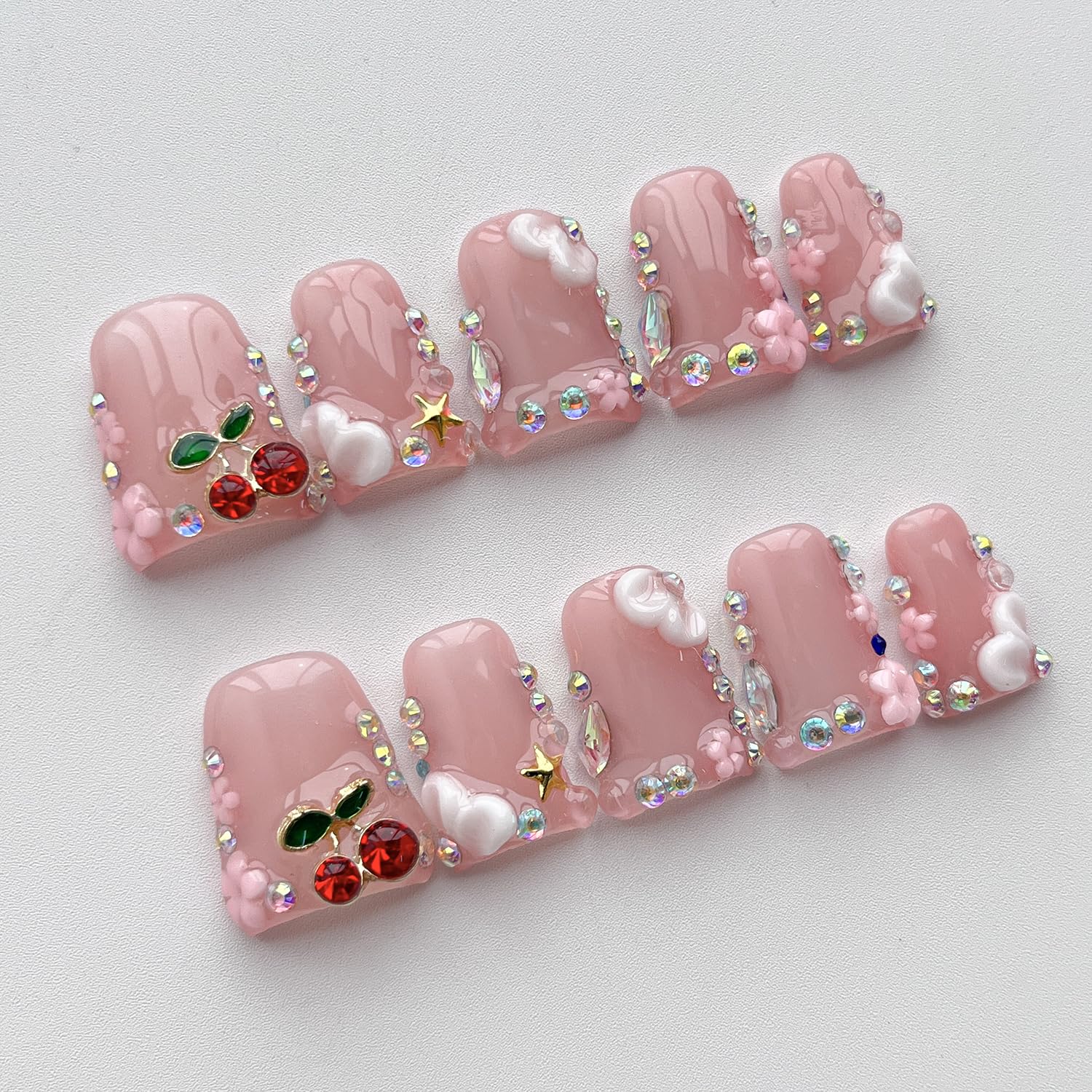 BRKYKGK durable fake nails built for long wear and chip resistance.