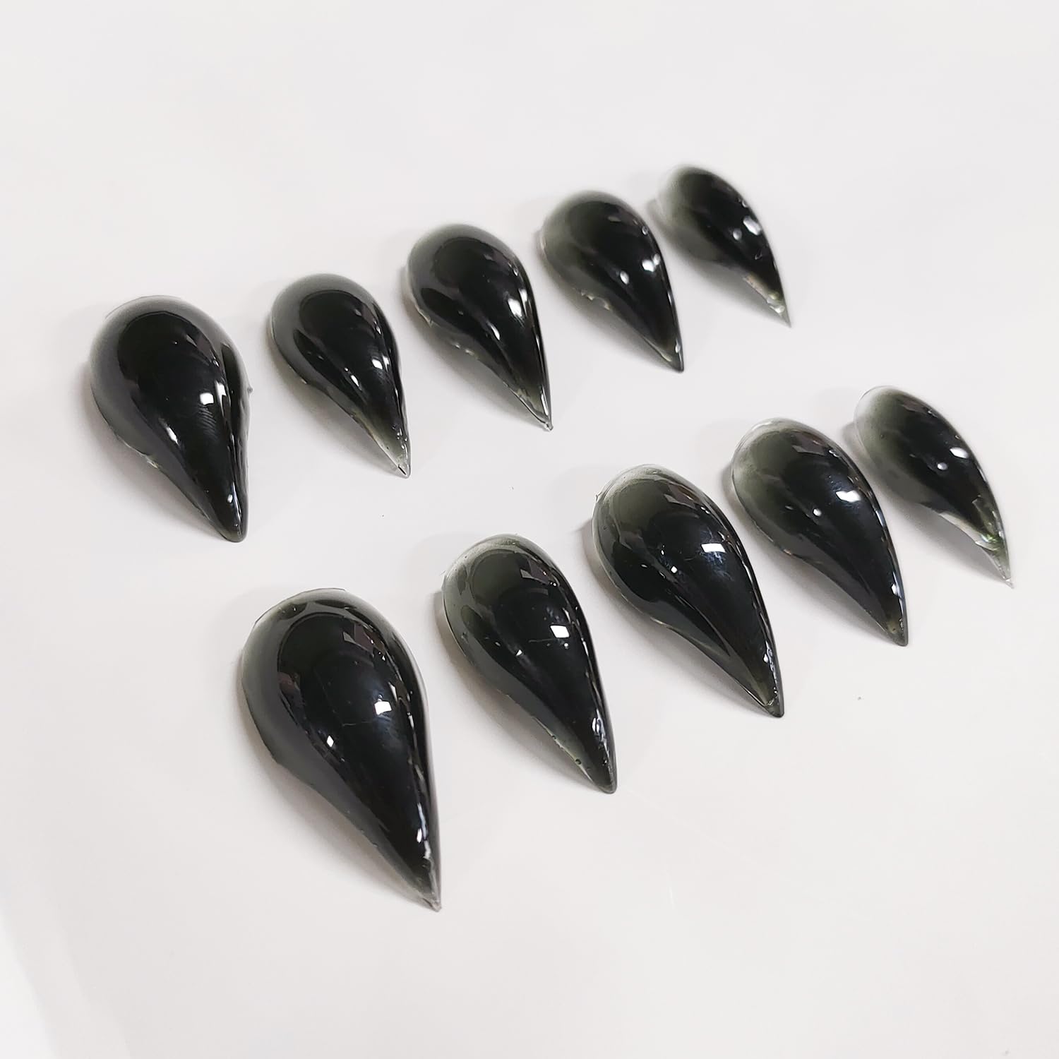 BRKYKGK Eagle Claw nails front view pack highlights glossy black stilettos.