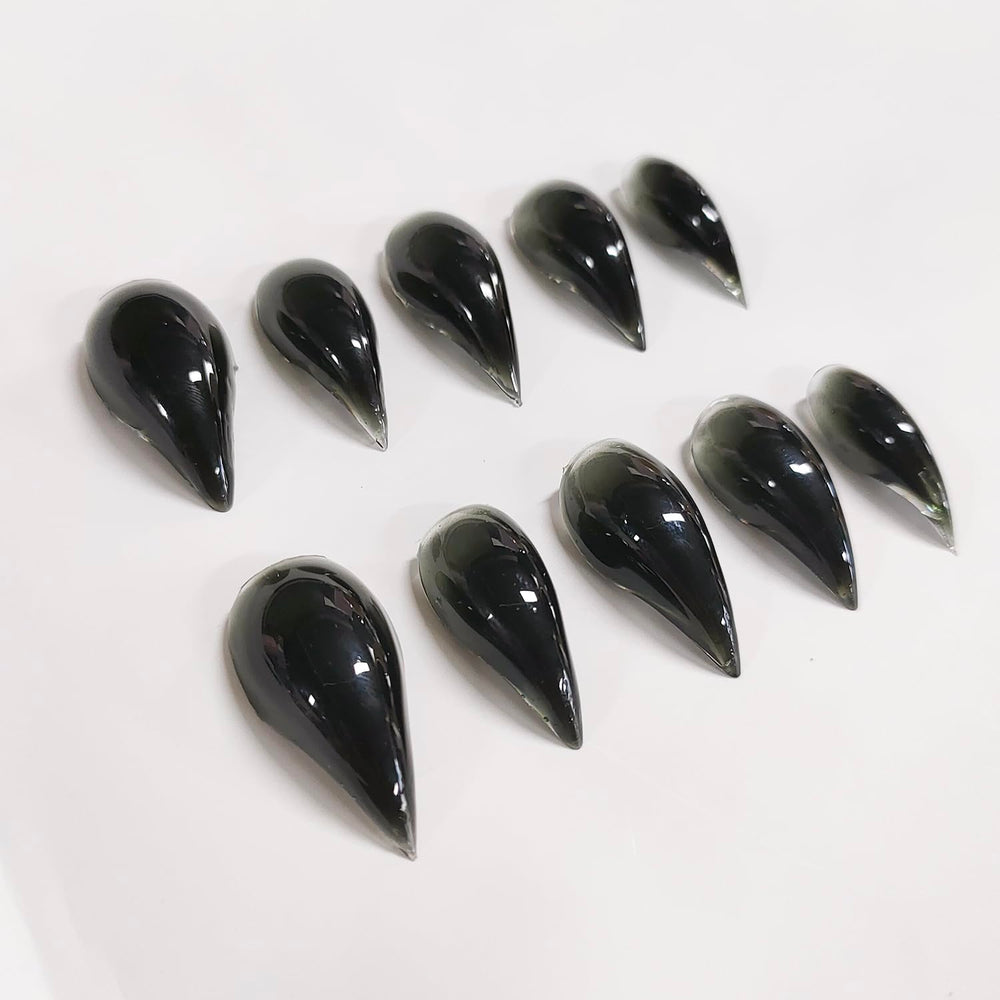BRKYKGK Eagle Claw nails front view pack highlights glossy black stilettos.